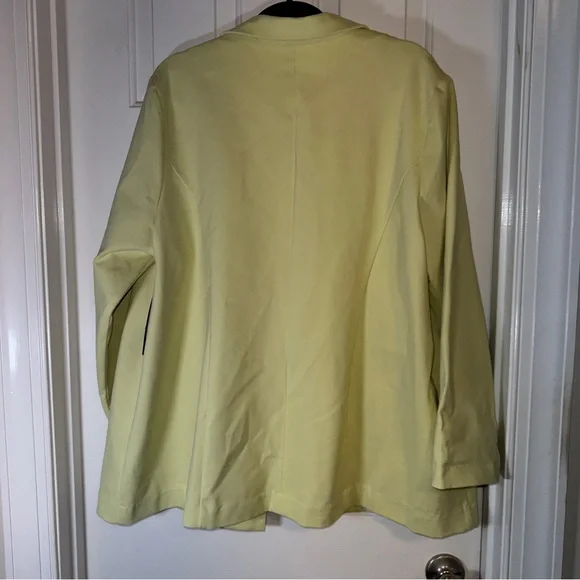 Liverpool Sorbet Soirée Boyfriend Blazer in Lemon Grass - 3X. New with Tags. - Picture 6 of 12